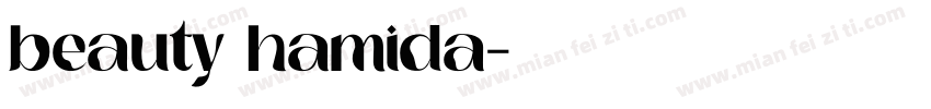 beauty hamida字体转换